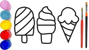 Rainbow Ice Cream Coloring Page How To Draw Ice Cream For Kids Ice Cream Coloring Pages Rainbow Ice Cream Draw Ice Cream