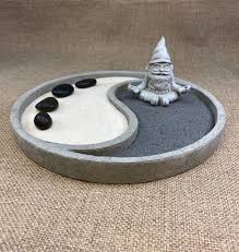 Zen Garden Yin Yang Plate Zen Sand Garden Mini Zen Garden Etsy In 2020 Zen Garden Diy Zen Sand Garden Desktop Zen Garden