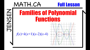 2 4 Families Of Polynomial Functions Full Lesson Grade 12 Mhf4u Jensenmath Ca Youtube
