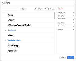 Google Docs Blog New Fonts Galore And Other Fresh Features Cloud Central New Fonts Google Docs Fonts