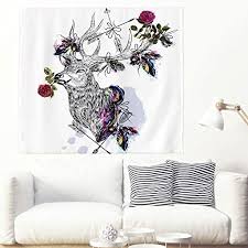 40 standout ways to elevate your dining room decor. Fantasy Deer Tapestry Bohemian Wall Hanging Indian Design Wall Art Hippie Wall Decor Mandala Wall Hanging Psychedelic Home Decor For Living Room Bedroom Dorm Room White 79x59inch Amazon Co Uk Kitchen Home