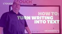 How to turn writing into text in UBoardMate CC