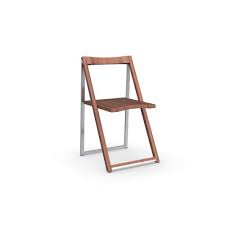 Une chaise pliante pour plus de praticité. Chaises Pliantes Design Au Meilleur Prix Chaise Pliante Skip Noyer Et Aluminium Satine Inside75