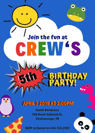 Toy Themed Invite Etsy Ryan Toys World Party Invitations