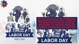When is labor day in the philippines 2020? Labor Day Symbolic Vaccination For Workers Under The Group A4 May 1 2021 Youtube