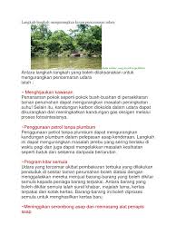 Langkah mencegah dan kesan jerebu terhadap kesihatan these pictures of this page are about:langkah mengatasi pencemaran udara. Pencemaran Udara