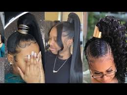 See more ideas about quick weave hairstyles, weave hairstyles, natural hair styles. 2021 Packing Gel Ponytail Hairstyles Uwouldlove Must Watch Youtube