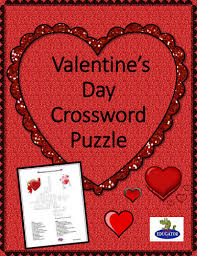 The set includes a word search, crossword puzzle, and coloring pages. Valentine S Day Crossword Puzzle Teaching Resources