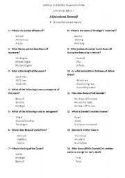 Use it or lose it they say, and that is certainly true when it comes to cognitive ability. English Worksheets A Quiz About Beowulf