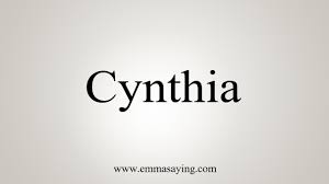 Learn about the name cynthia: How To Say Cynthia Youtube