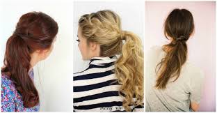 Stack two ponytails for a longer, more voluminous ponytail updo Quick And Easy Ponytail Hairstyles For Busy Moms Ponytail Hairstyles