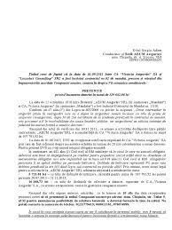 Cerere de chemare in judecata … Model De PretenÈ›ie