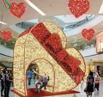 Christmas Giant 3D Arch Motif Lights for Shopping Mall Decorations