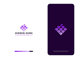 Hidden Gems Logo Design Gem Logo Logo Design Logo Design Free