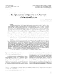 Pdf La Influencia Del Tiempo Libre En El Desarrollo Evolutivo Adolescente