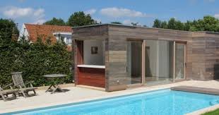 Construction Pool House En Bois Piscine Wood Arts Tournai Lille Meuble Jardin Bois Pergola