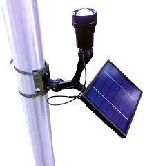 The grde solar flag pole light is a dazzling product which will illuminate the darkness well. Solar Powered Flagpole Spot Light For Flagpoles Up To 60ft Tall
