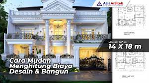 Akan tetapi, hunian yang menyenangkan bisa didapat dengan cara memanfaatkan ruang sempit dengan maksimal. Desain Rumah Mewah Classic 2 Lantai 5 Kamar Tidur Di Lahan 14 X 18 Meter Youtube