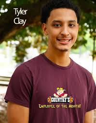 Tyler Clay is September, Employee of the Month at Country's North! Tyler  hasn't been with us very long, maybe five months but