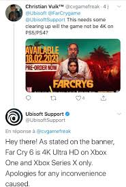 Far cry 6 is set on the island of yara, a tropical island that ubisoft states is the biggest open world in a far cry game so far. Ubisoft Confirms Far Cry 6 Is 4k On Xbox Only Ps5 Version Will Not Be In 4k Like The Xbox Series X Version Seriesxbox