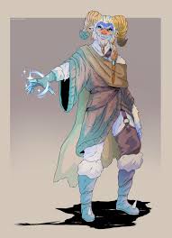 OC] [Art] Ki Bolas, Half-Yeti Sorcerer of the Storm. : rDnD