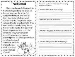 Winter Fiction Reading Comprehension Passages Questions Comprehension Passage Reading Comprehension Passages Reading Comprehension