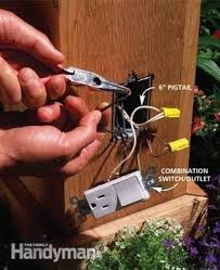Outdoor string lights come in various lengths. How To Install Outdoor Lighting And Outlet Outdoor Lighting Diy Electrical Electricity