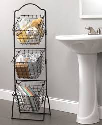 Mikasa Metal Basket Small Bathroom Storage Wire Basket Storage Space Saving Bathroom