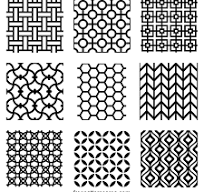 Seamless Geometric Patterns: A Collection of 9 Repeating Designs