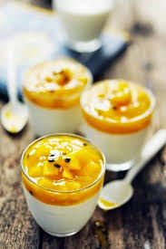 Mincir Avec Thermomix Special Regime Dukan Panna Cotta Vanillee Et Coulis Mangue Passion Dukan Coulis De Mangue Recette Dukan Recette