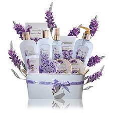 Luxury Lavender Spa Gift Baskets For Women 11 Pcs Premium Gift Set W Videos Images Pictures Lavender Gift Basket Gift Baskets For Women Spa Gift Basket
