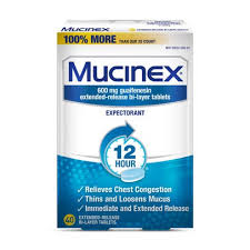Ask your doctor when to start or stop taking this medication.a product that may interact with this drug is: Mucinex Chest Congestion Expectorant 600 Mg 40 Tablets Rite Aid