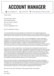 Searching for a new bank can present challenges, especially if you have moved to a new location. Account Manager Cover Letter Example Resume Genius
