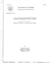 30101 et seq.), commission regulations (title 11 of the code of federal regulations), commission advisory opinions and applicable court decisions. S 382 The Federal Election Campaign Act Of 1971 Guidebook For Candidates For The U S Congress Unt Digital Library