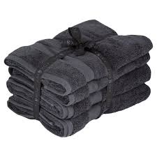 Egyptian cotton towel bundles are always popular and for good reason. Fox Ivy 4 Pc Egyptian Cotton Towel Bale Charcoal Tesco Groceries