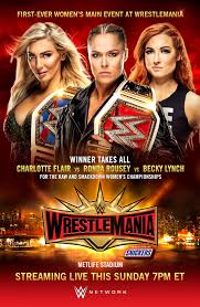 The main event of wrestlemania is the absolute pinnacle of wwe. Winner Takes All At First Ever Women S Main Event Of Wrestlemania