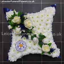 It's a highly elegant funeral flower arrangement and possibly our most popular flower wreath. Leicester City Football Club Blue Funeral Tribute Cushion Funeral Flowers Derby