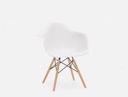 chaises modernes cuisine salle a manger structube eiffel chair wood legs white armchair