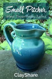 Learn How To Throw A Small Pitcher On The Pottery Wheel With Our Step By Step Tutorial Follow Clayshare For More Great Pottery Pottery Wheel Beginner Pottery