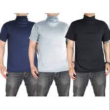 Kaos leher tinggi biasanya dari bahan yang lembut. Baju Kaos Kerah Tinggi Turtleneck Longsleeve Pdk Distro Shopee Indonesia