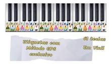 Adesivos Notas Musicais Teclado/piano 61 Teclas Infantil | Frete ...