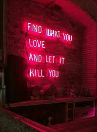 Get Neon Red Aesthetic Love Quotes Png