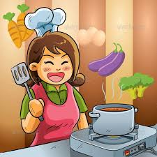 Set of banners with freelancer mother working home and caring for children. Mommy Love Cooking Cartoon Mom Girls Cartoon Art Cartoon Mother