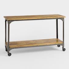 They were often anonymously designed for workspaces and feature cast iron or turned wood bases. Reclaimed Industrial Iron Wood Console Table Industrial Wood Metal Console Table Buy Antique Wood Console Tables Console Table Wood And Iron Distressed Wood Console Table Product On Alibaba Com