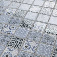 Merola Tile Classico 2" Blue 12" x 12" Porcelain Mosaic Tile