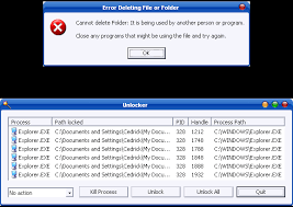 Unlocker assistant stays in your system tray bar and automatically launches unlocker if you are trying to delete/rename/move a file that is locked. Unlocker 1 8 5 Hard Software Es