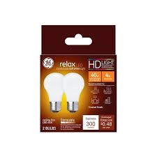 Shop for ceiling fan light bulbs in decorative light bulbs. Ge Relax 40 Watt Eq A15 Soft White Dimmable Led Light Bulb 2 Pack In The General Purpose Led Light Bulbs Department At Lowes Com