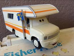 Mattel Pixar Cars Larry Camper Piston Cup Die-cast