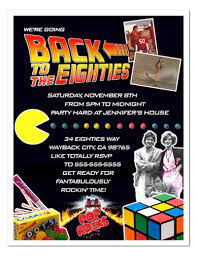 Create your custom stationery with walgreens photo today. 8 Photo Eighties 80 S Birthday Party Invitation Vs 2