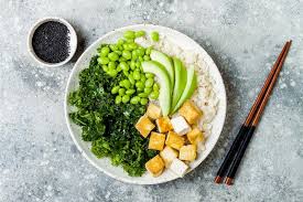 Jump to the kale and bean salad recipe or read on to see our tips massage the kale — here's the real secret to the best kale salad. Cauliflower Rice Buddha Bowl With Massaged Kale Tofu Avocado And Edamame Beans Vegan Poke Bowl Stock Image Image Of Lunch Black 116816185